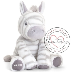 Báječná Keel Toys pruhovaná plyšová zebra 25 cm