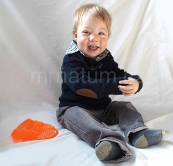 Rock a Bye Baby chlapecký, kojenecký a batolecí formální set – svetřík, košile, džíny