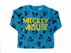 Disney Baby Kojenecké triko s dlouhým rukávem s motivem Mickey Mouse modré