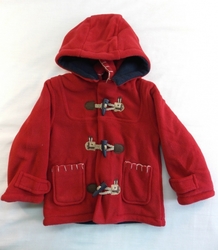 Zip Zap zimní kabátek s kapucí pro kojence a batolata červený