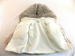 Kojenecký zimní kabátek s kapucí a kalhotami - chlapecký