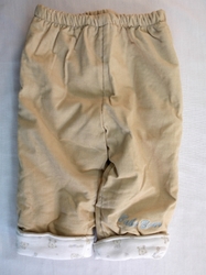 Kojenecké zimní zateplené kalhoty pro chlapečky