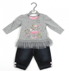 3dílná souprava kojeneckého oblečení, triko s dlouhým rukávem a kalhoty