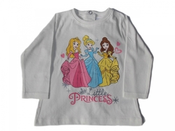Disney Baby Kojenecké, krémové triko s dlouhým rukávem s motivem princezen