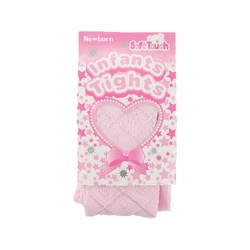 Soft Touch dívčí punčochy s diamantovým vzorem - růžové