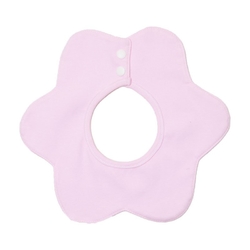 Kojencký bryndák růžový pro holčičky ochrání kojenecké oblečení při jídle a kojení
