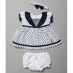 Letní kojenecké oblečení, kojenecké šatičky pro holčičky námořnické