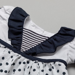 Rock a Bye Baby Dívčí námořnické šatičky s kalhotkami a čelenkou
