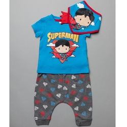 DC Comics Superman značková kojenecká souprava