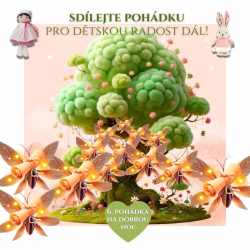 Látková panenka Perla v pohádce na dobrou noc ZDARMA