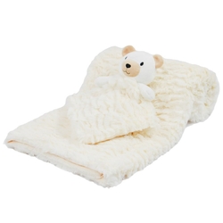 Soft Touch huňatá deka a usínáček pro miminko medvídek