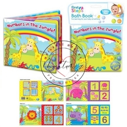 Nejlepší hračky pro miminka od narození, First Steps knížky do vany