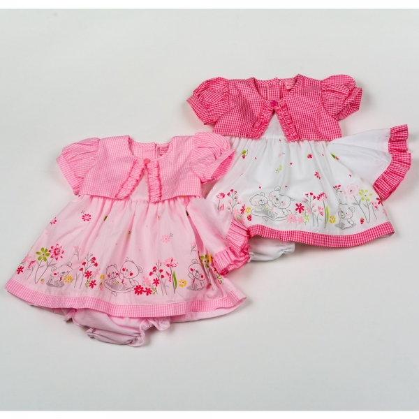 Sweet Elegance, růžové kojenecké šatičky pro holčiky