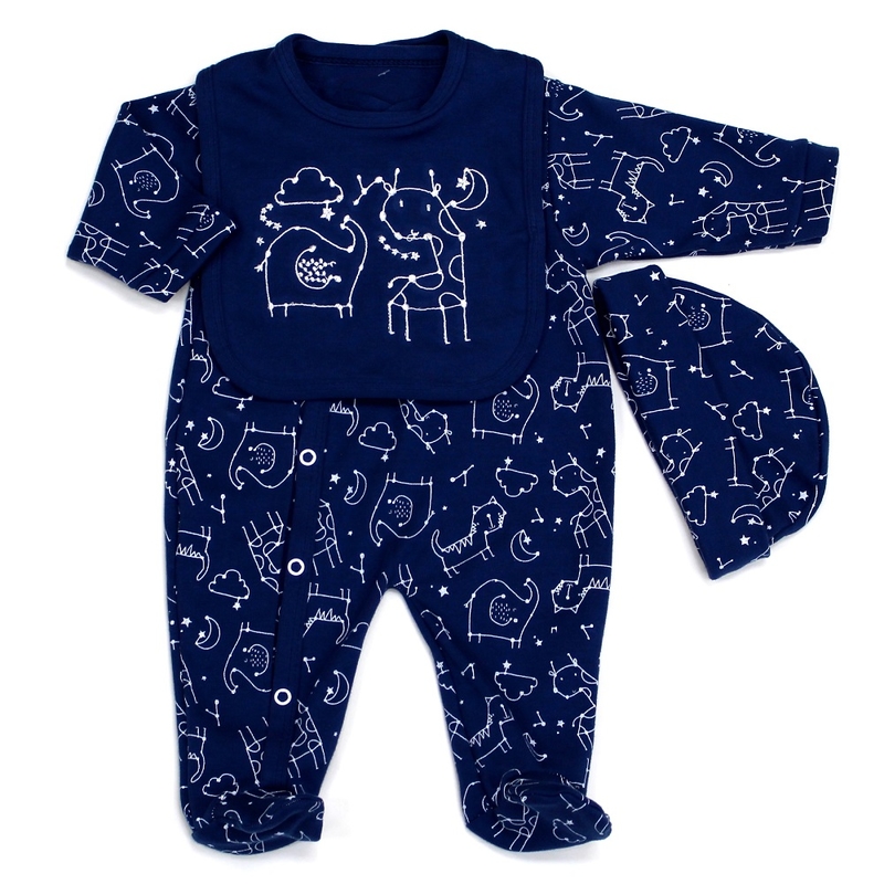 Watch Me Grow Unisex 3dílná souprava se souhvězdími