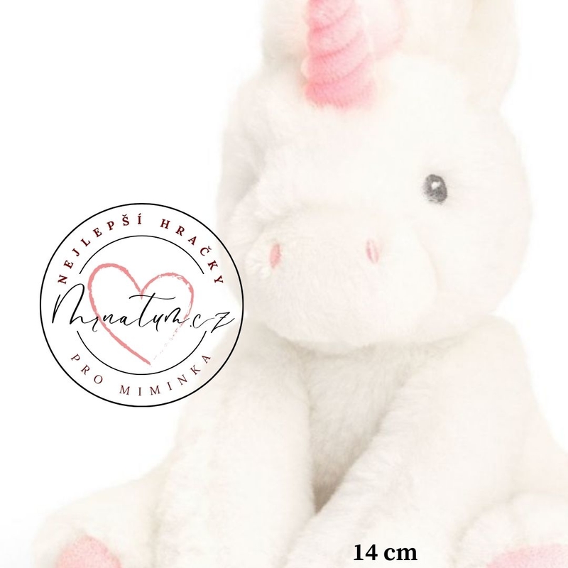 Nebesky hebké hračky pro miminka holčičku, plyšový jednorožec 14 cm