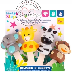 First steps hračky pro miminka holčičku i kluky, zvířecí loutky na prsty od 6 měsíců