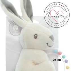 Nejlepší hračky pro miminka od narození, Little Bunny plyšové chrastítko králíček pro holčičku i kluky