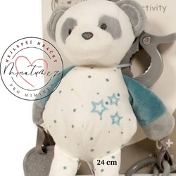 Plyšové hračky pro miminko novorozence, Plyšový medvídek s hvězdičkami pro kluky